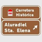 Se�alizaci�n de carreteras hist�ricas